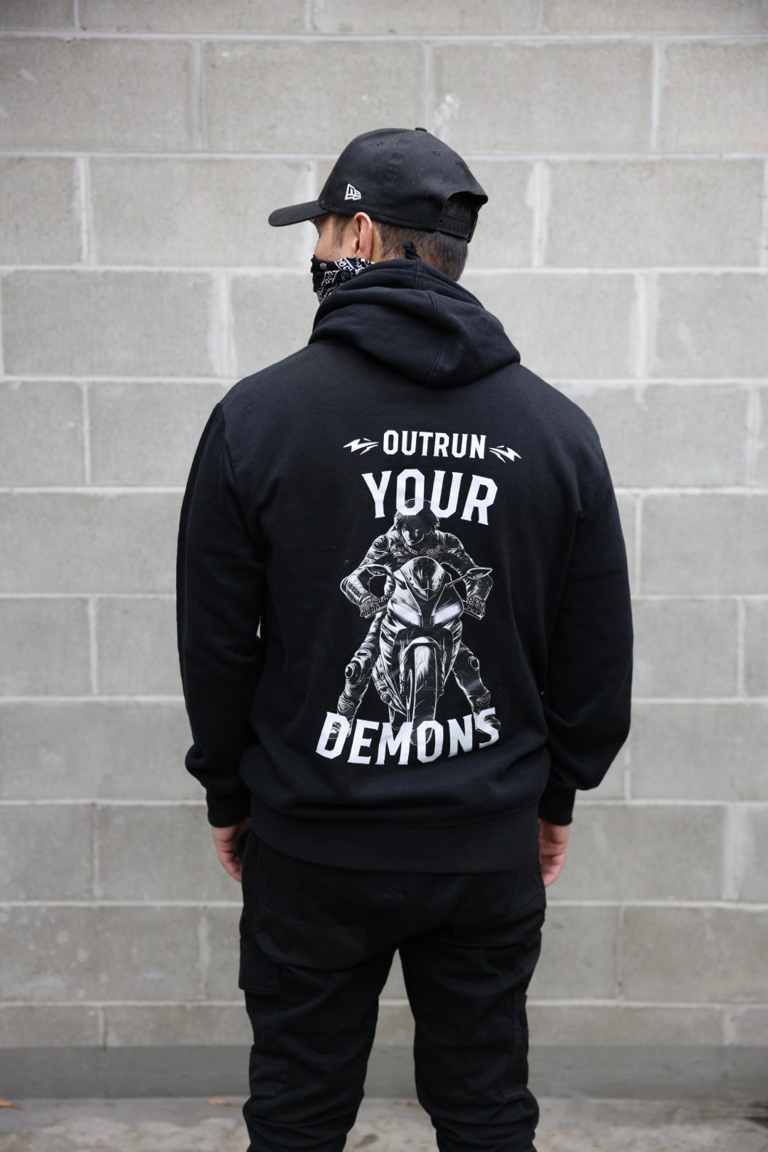 Outrun Your Demons Motorcycle Hoodie II