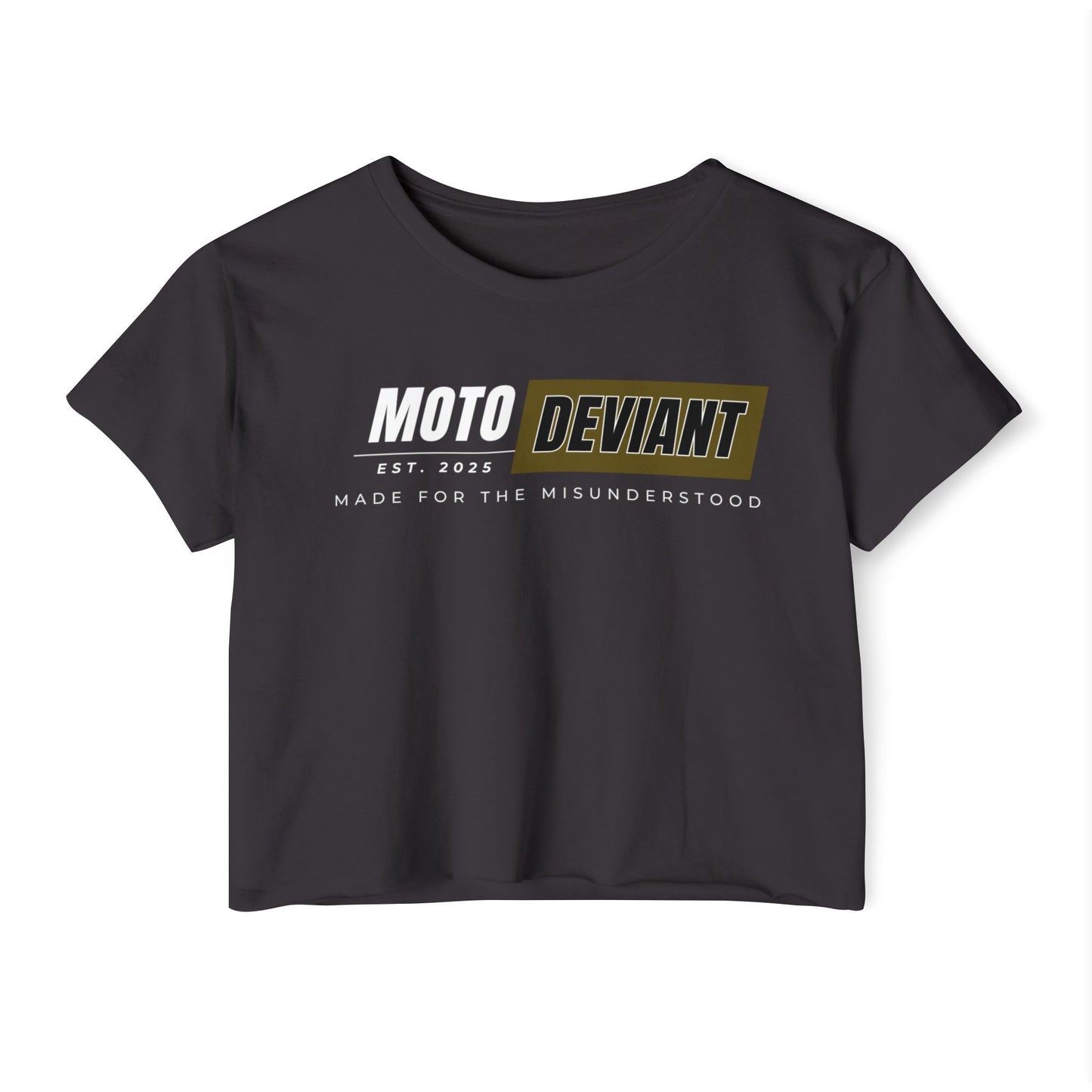 Moto Deviant I Cropped Shirt - Stealth Edition