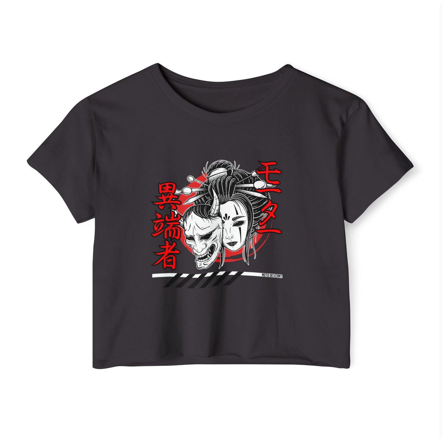 Oni Mask Cropped Shirt