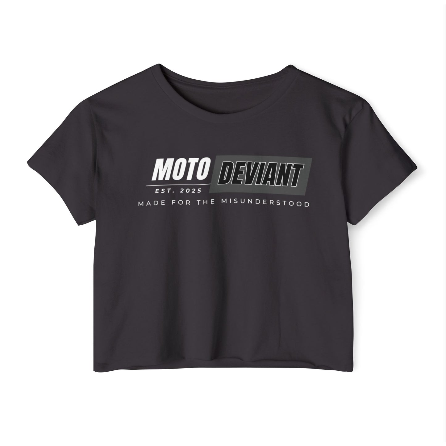 Moto Deviant I Cropped Shirt - Stealth Edition