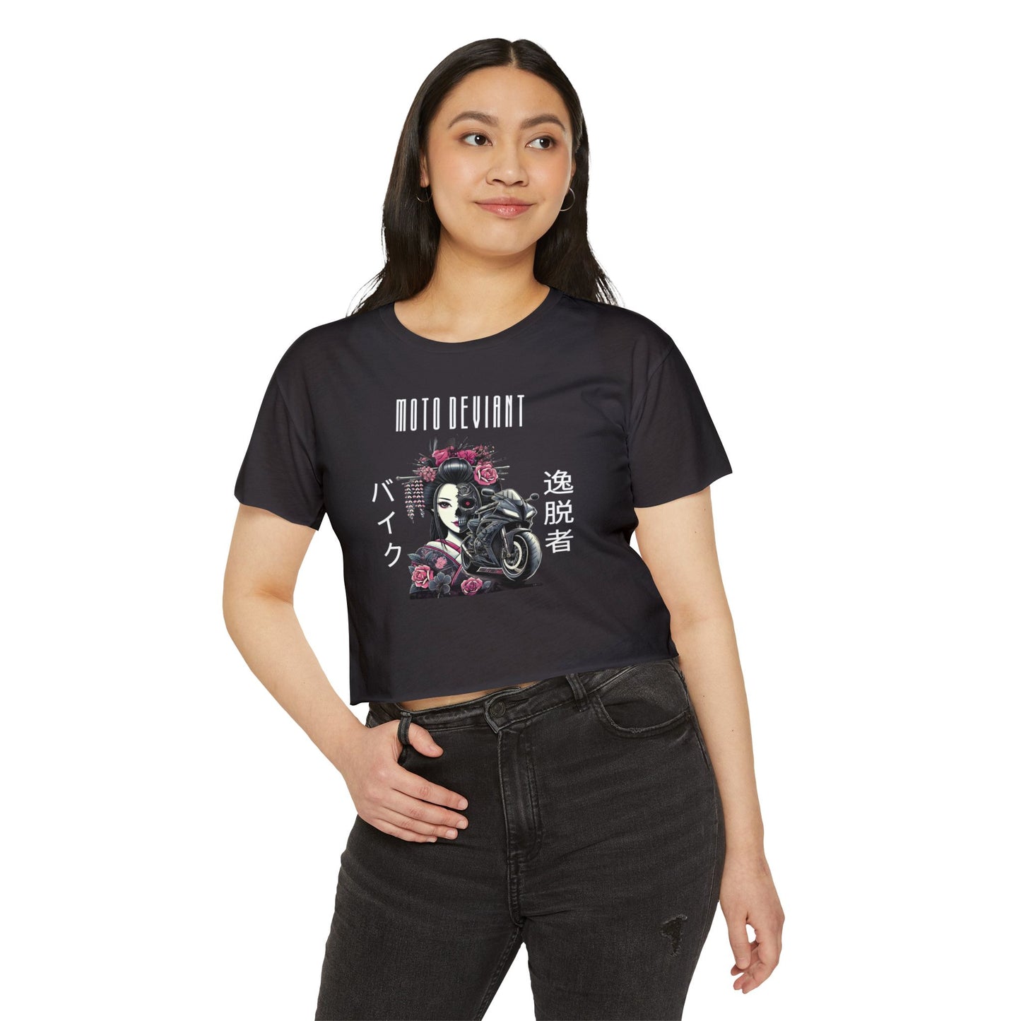 Moto Geisha II Cropped Shirt