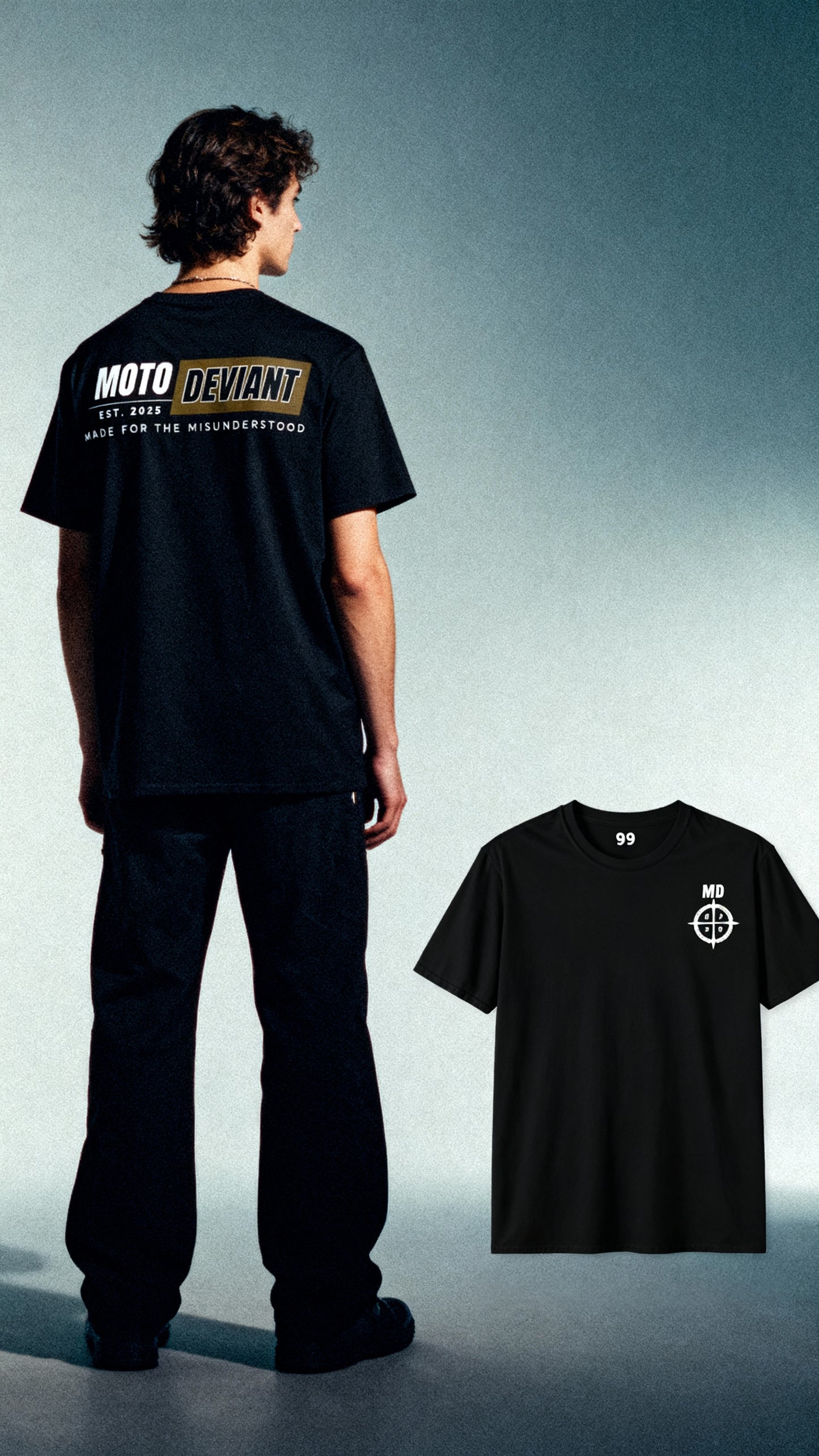 Moto Deviant I T-Shirt - Stealth Edition