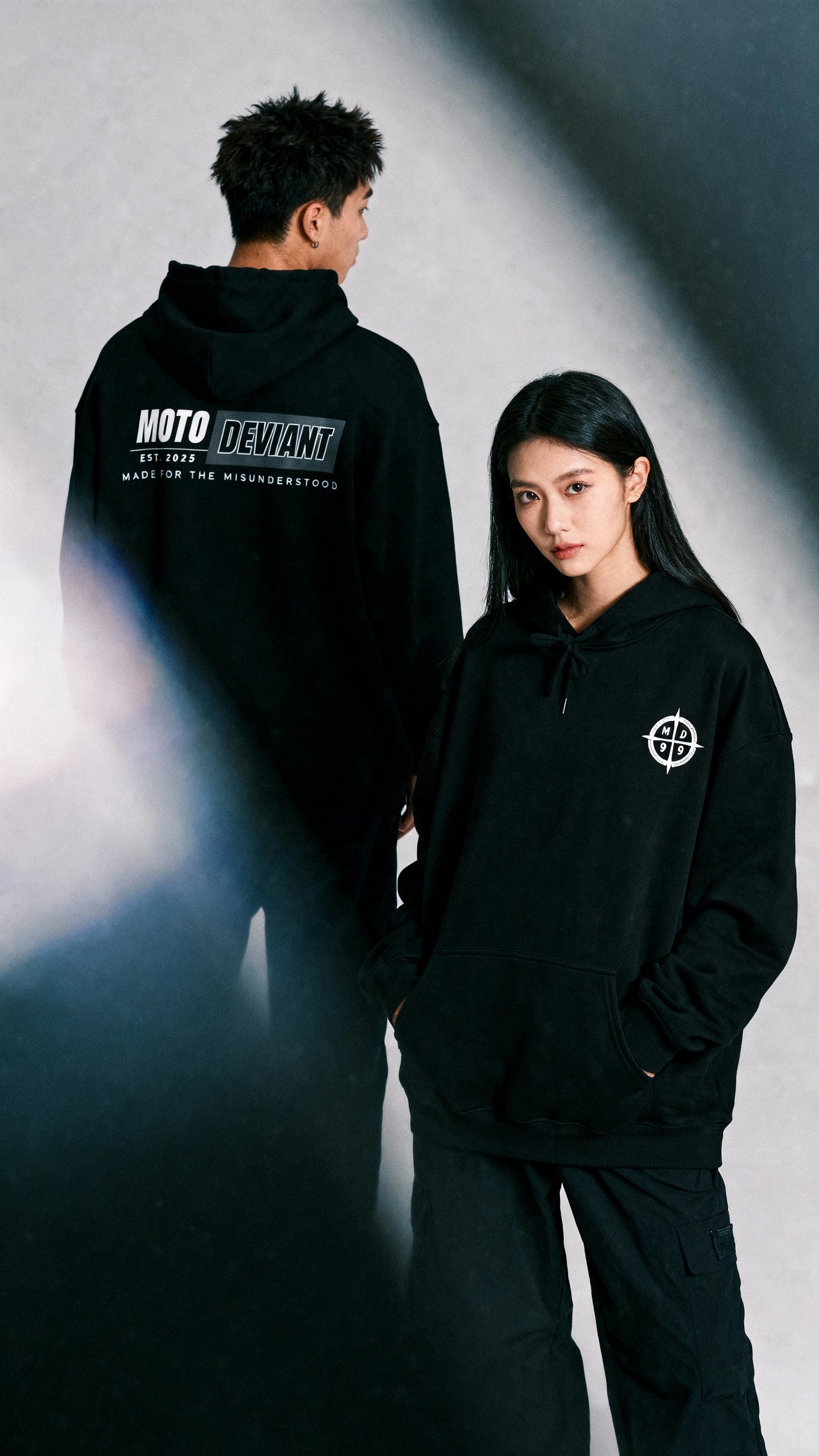 Moto Deviant I Hoodie - Stealth Edition