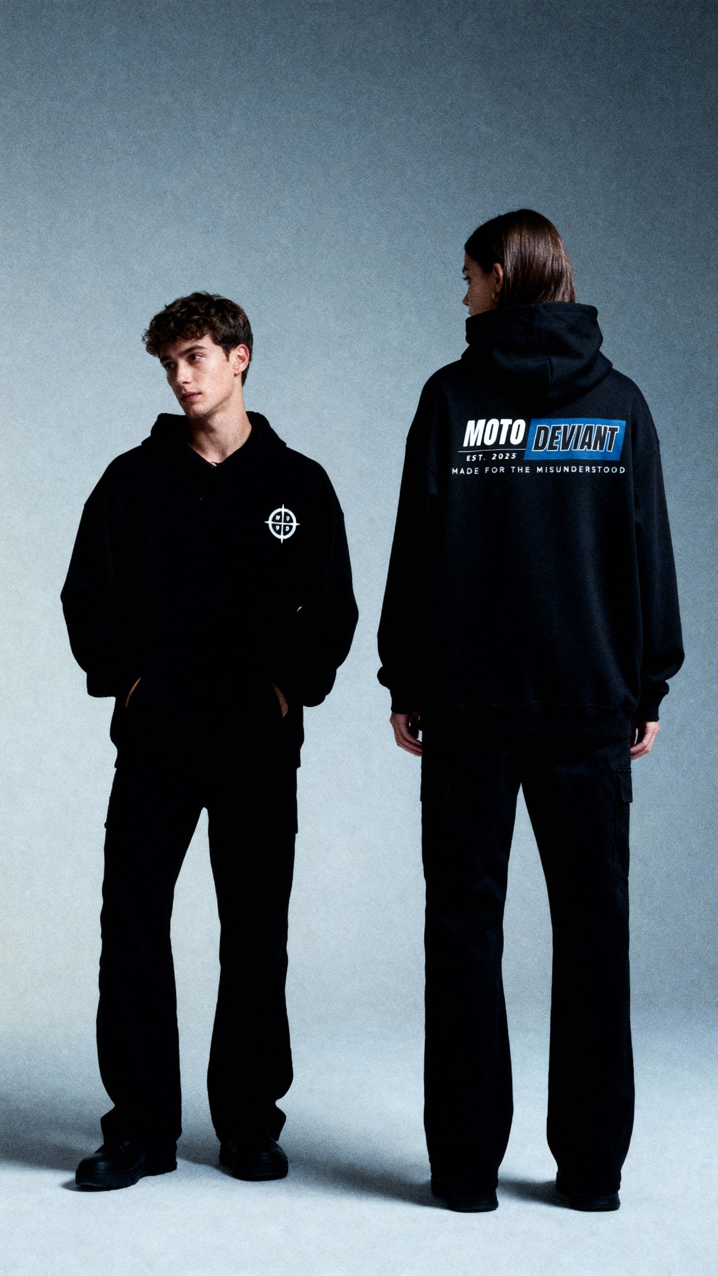 Moto Deviant I Hoodie - Stealth Edition