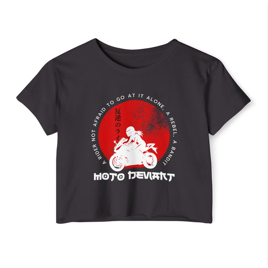 Blood Moon Rebellion Women's Cropped Shirt