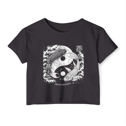 Duality Women's Crop Top Shirt