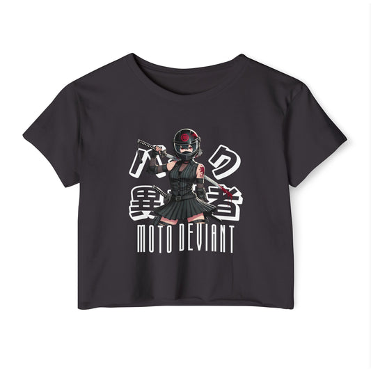 Black Dahlia III Women's Cropped Shirt